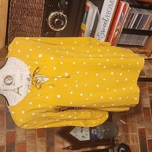 Yellow Polka Dot Blouse